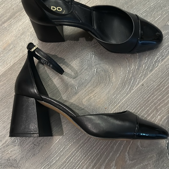 ALDO patent toe black block heels - Picture 3 of 5